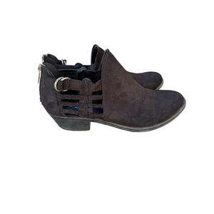 Women's Sugar Black Ankle Boots Size 7.5